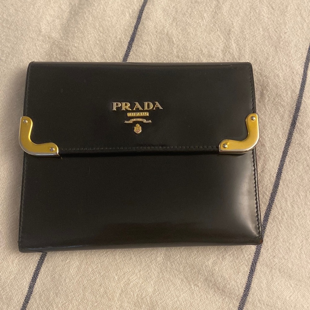 Prada Wallet Patent Leather